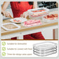 🥗 50% DE RÉDUCTION! 🧊 Boîtes alimentaires 3 étages – Réutilisables, couvercle transparent & gain de place ✨
