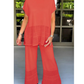 👚 60% DE RÉDUCTION ! 👖 Ensemble 2 pièces femme (haut manches courtes & pantalon) – Tissu respirant, Coupe confortable & Style minimaliste 🛍️