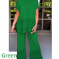 👚 60% DE RÉDUCTION ! 👖 Ensemble 2 pièces femme (haut manches courtes & pantalon) – Tissu respirant, Coupe confortable & Style minimaliste 🛍️