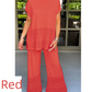 👚 60% DE RÉDUCTION ! 👖 Ensemble 2 pièces femme (haut manches courtes & pantalon) – Tissu respirant, Coupe confortable & Style minimaliste 🛍️