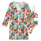 👙 50% DE RÉDUCTION 🌺 Ensemble de maillot de bain 3 pièces à imprimé floral tropical – Bikini ajustable, taille haute & paréo assorti – parfait pour la plage ou la piscine 🏖️