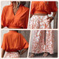 👗 60% DE RÉDUCTION ✨ Ensemble deux pièces femme – Haut col V & pantalon à jambes larges – Tissu fluide, coupe flatteuse – parfait pour le bureau, les voyages ou les soirées d’été 🌸