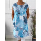 🦋 50% DE RÉDUCTION! 👗 Robe ample à longueur de genou imprimé papillon – Légère, fluide & romantique – Parfaite pour l'été et les journées douces ☀️