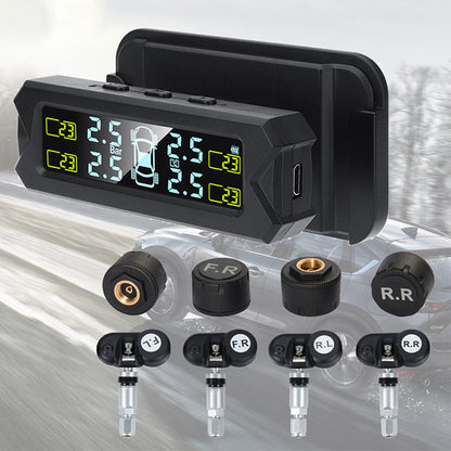 Solar Wireless Monitoring System for Tire Pressure