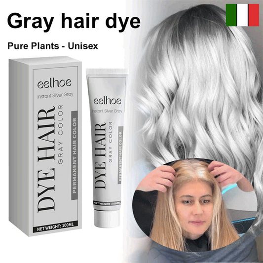 🌿🔥Achetez-en 2, obtenez-en 1 gratuit🍃Teinture pour cheveux gris à base de plantes, douce & écologique