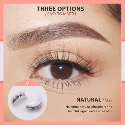✨ Achetez-en 1, obtenez-en 1 gratuit – faux cils effet œil de chat – auto-adhésifs – lavables – naturels – pour des yeux glamour