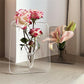 🏺 50% DE RÉDUCTION ✨ Vase cadre acrylique moderne – Design nordique, transparent & 20x15cm – Léger, résistant – idéal pour décoration maison, mariage ou bureau 🌿