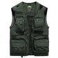 🧥 50% DE RÉDUCTION! 🌬️ Gilet Cargo Respirant en Mesh avec Fermeture Éclair – Léger, Fonctionnel & Idéal Pour Les Activités de Plein Air 🏞️