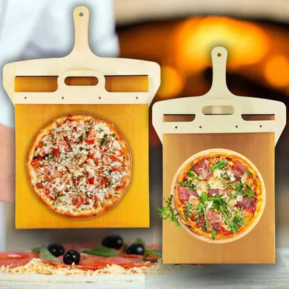 ⏳Spécial à durée limitée⏰ Pelle à pizza coulissante 🍕 -50 % dès maintenant – Servez vos pizzas comme un pro !