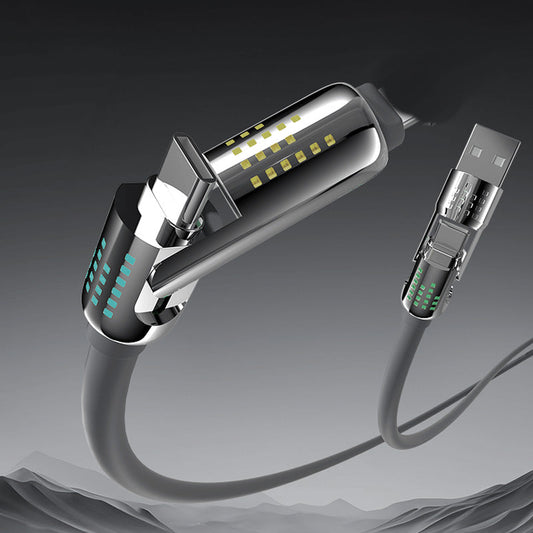 🔌 ACHETEZ 2, OBTENEZ 1 GRATUIT! ⚡ Câble de Données 4-en-1 Charge Rapide – Lumière Clignotante Douce, Compatibilité Universelle & Parfait Pour Tous Vos Appareils 🎁