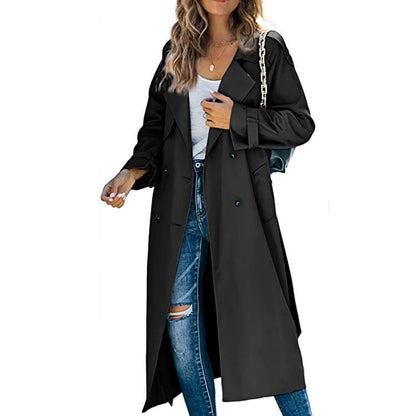 🧥 57% DE RÉDUCTION ! ✨ Trench-Coat Vintage pour Femmes - Coupe Classique Intemporelle en Coton Imperméable pour un Style Élégant 🌧️👢
