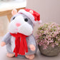 🐹✨ Peluche Hamster Interactif Parlant 15cm – Répétition Vocale Amusante, Hochement de Tête & Peluche Ultra-Douce