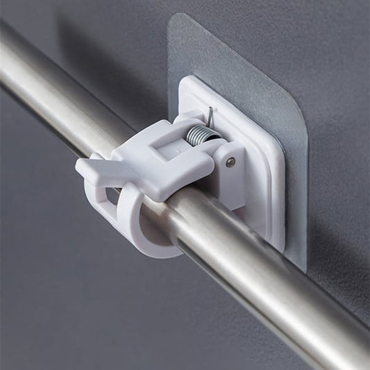 🎁 ACHETEZ 1, OBTENEZ 1 GRATUIT! 🔧 Crochets de tringle à rideaux réglables sans clous – Fixation solide, réglable & sans perçage – Idéal pour rideaux légers et tentures ✨