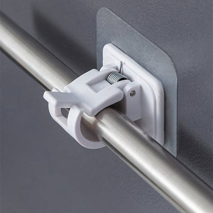 🎁 ACHETEZ 1, OBTENEZ 1 GRATUIT! 🔧 Crochets de tringle à rideaux réglables sans clous – Fixation solide, réglable & sans perçage – Idéal pour rideaux légers et tentures ✨