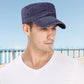 🧢 50% DE RÉDUCTION ⏰ Casquette plate à visière – Tendance, respirante & effet usé – Look streetwear, légère & réglable – parfaite pour les journées ensoleillées ou les tenues décontractées ☀️
