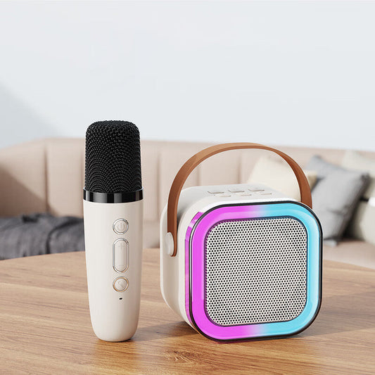 🎤 60% DE RÉDUCTION ! ✨ Mini Machine à Karaoké - Microphones Sans Fil & Effets Lumineux, Parfaite pour Fêtes et Animations Familiales 🌟