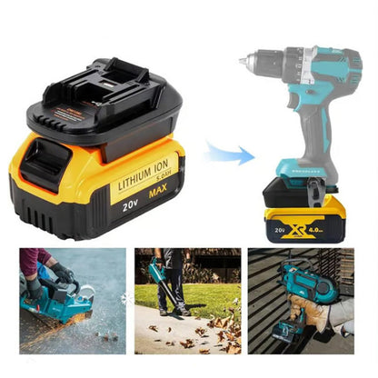 🔋 50% DE RÉDUCTION ! ⚡ Adaptateur pour Batterie Lithium 18V - Compatible avec les Outils de Multiples Marques, Léger et Longue Autonomie 🛠️📦