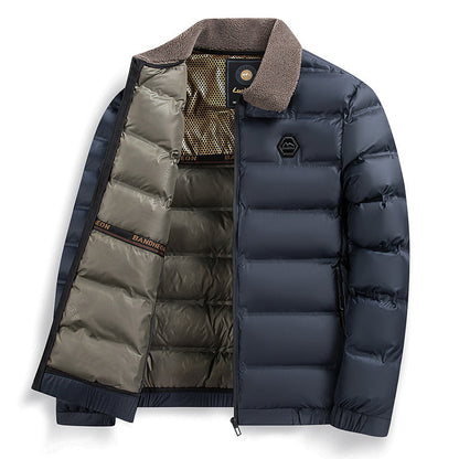 🧥 60% DE RÉDUCTION ! ❄️ Veste Homme Imperméable et Chaude - Revers en Coton et Rembourrage Doudoune, Parfaite pour l'Hiver Urbain 🏙️📦