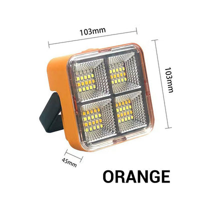 🔦 50% DE RÉDUCTION! ☀️ Lampe de Travail Solaire & Batterie Externe – 4 Modes, 90° Pivotante, Aimant & Étanche IP66 Pour Chantier & Camping 🏕️