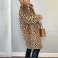 🧥 69% OFF + LIVRAISON GRATUITE ! 🐆 Veste Mi-Longue Léopard pour Femmes - Doublure Polaire et Coupe Cintrée pour un Style Audacieux Hivernal ❄️✨