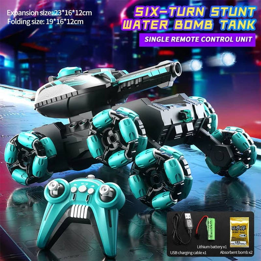 🤖 50% DE RÉDUCTION! ✨ CHAR 6X6 TÉLÉCOMMANDÉ - Transformation Rapide & Mode Combat, Moteur Puissant avec LED, Pour Enfants 8-12 Ans - Livraison Gratuite 🎁⚡