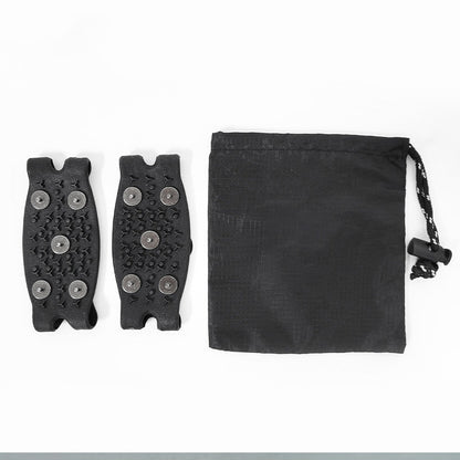 🧤 50% DE RÉDUCTION AUJOURD'HUI! ✨ Couvre-chaussures Antidérapants à 5 Griffes pour l'Extérieur - Semelle en Caoutchouc avec Griffes Réglables pour Randonnée & Glace ❄️🥾