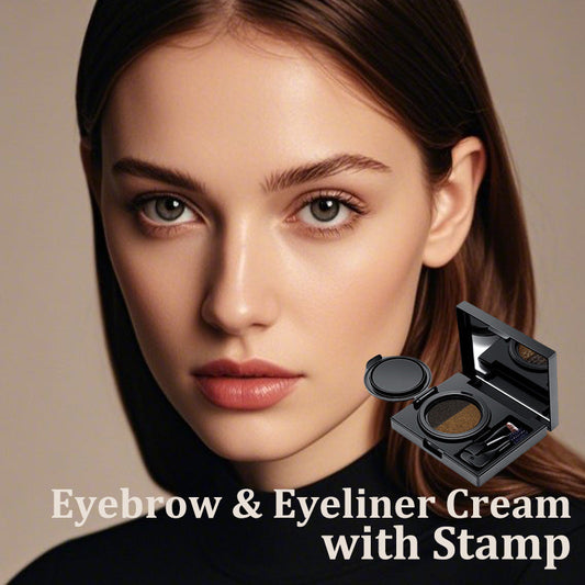 💄✨ Crème 2-en-1 Sourcils & Eyeliner avec Tampon ✨ 🎯 Traçage parfait en un seul geste – facile, rapide, précis ! 🔥 Achetez 2 = Économisez 5 € 💰 + Livraison offerte 🚚💨