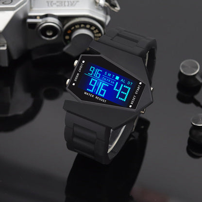 ⌚ 50% DE RÉDUCTION ! ✈️ Montre Pilote LED Créative – Style Futuriste, Affichage Lumineux & Parfaite pour Cadeau Trendy 2026 ✨