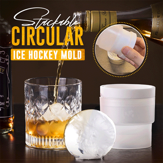 ❄️🥃 1 acheté = 1 gratuit ! Moule à boules de glace empilable — Parfait pour cocktails, whisky & boissons rafraîchissantes 🍹✨