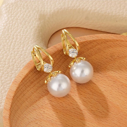 ✨ 50% DE RÉDUCTION ! 💎 Boucles d'oreilles pendantes en perles étincelantes – Design Élégant, Finition Haute Qualité & Quotidien Chic 🎀