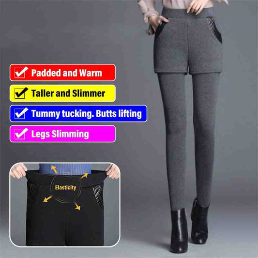 👖 60% DE RÉDUCTION ! 🎉 Pantalon Sculptant Imitation Cuir – Élégant, Confortable & Effet Galbant 📦