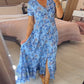 👗 60% DE RÉDUCTION ! 💃 Robe Longue à Col en V Imprimée – Coupe Élégante, Tissu Confortable & Style Polyvalent ✨