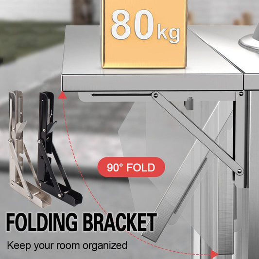 🛠️ 50% DE RÉDUCTION ! 📦 Supports d‘Étagère Pliants DIY – Installation Facile, Gain de Place & Ajustables 🔩