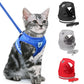 Ensemble harnais et laisse pour gilet lumineux et respirant réglable pour animaux de compagnie