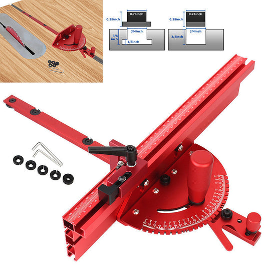 🔺 60% DE RÉDUCTION ! ✨ Gabarit à Onglets de Précision en Aluminium - Guides de Coupe Multi-Angles pour Scies Circulaires et Égoïnes 🛠️📏