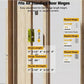 🚪 50% DE RÉDUCTION ! ⏰ Kit de Gabarits pour Charnières de Porte – Dernières Heures – Percage Précis, Installation Facile & Réutilisable 🔧