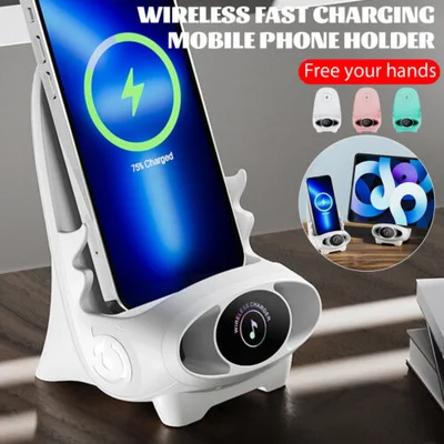 📱 50% DE RÉDUCTION ! ⚡ Support de Téléphone Multifonction sans Fil - Charge Rapide 15W + Support Réglable pour Mini Chaise/Voiture/Bureau 🪑🔋