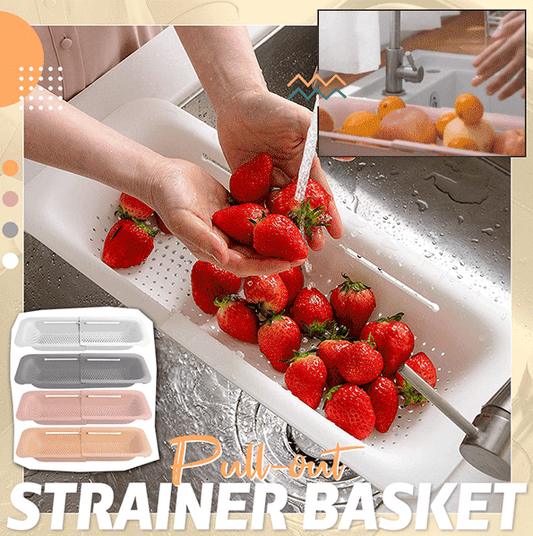 🚰 50% DE RÉDUCTION! 🍽️ Passoire Extensible PP pour Évier – Télescopique, Égouttoir Multifonction & Gain de Place ✨