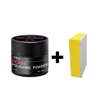 🚗 ACHETEZ 2 OBТENEZ 3! 💎 POUDRE DE POLISSAGE CÉRIUM - Élimine Rayures et Opacité sur Vitre, Verre et Écrans, Formule Professional à Action Rapide ✨🧽