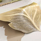 🍽️ ACHETEZ 1 - RECEVEZ 1 GRATUIT ! ✨ Set de Table 3D Feuille d'Or - Résistant à la Chaleur et Facile à Nettoyer, Design Élégant pour Repas Festifs 🎉📦
