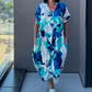 👗 Robe Femme Style Casual avec Col en V – Élégante & Légère, Maintenant à -50 % ✨