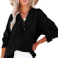 👚 60% DE RÉDUCTION ! 🌷 Chemisiers Décontractés à Manches Longues & Col en V pour Femmes – Coupe Oversized, Tissu Doux & Look Quotidien 🍃