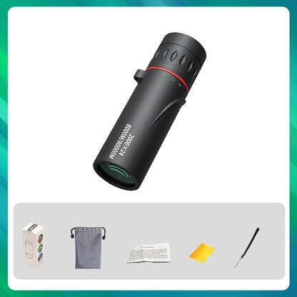 🔭 50% OFF HOT SALE! ✨ Portable Monocular Telescope - 12x50 High Definition with Smartphone Adapter for Outdoor Adventures 🌄📱
