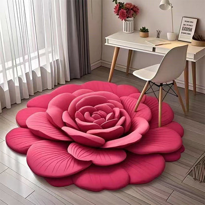 Tapis de sol en peluche florale et en terre de diatomée