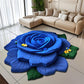 Tapis de sol en peluche florale et en terre de diatomée