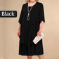 👗50% de réduction🔥Robe midi superposée Plus Size
