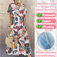 👗 50% DE RÉDUCTION! 🌸 Jupe Longue en Lin de Coton à Imprimé Vintage – Tissu Léger, Look Rétro & Parfaite Pour Les Journées Ensoleillées ☀️
