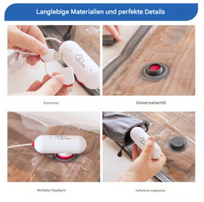 📦 60% DE RÉDUCTION ! 🔥 6 Sacs de Compression Sous Vide USB - Gain de Place Maximal, Imperméables et Réutilisables pour Voyage/Maison ✈️🧳