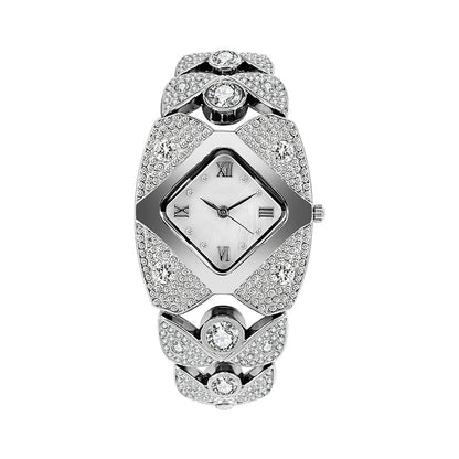 💎55% de réduction ⌚Montre à quartz rétro pour femme avec strass scintillants