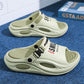 👟 50% DE RÉDUCTION! 🏠 Chausson Homme Antidérapant Semelle Épaisse – Bride convertible, EVA confortable & similicuir – Parfait pour un usage quotidien à la maison ✨